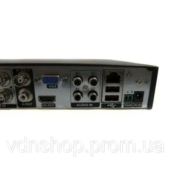 DVR реєстратор BNC/V-OUT 4 канальний UKC CAD 1204 AHD 4 cam чорний | Зображення 4