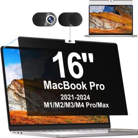 Магнитный защитный экран для MacBook Pro 16" 2021-2023 M1 M2 Pro Max A2485 A2780 Privacy пленка от синего свет