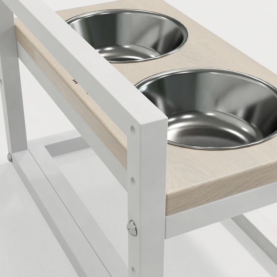 Миски на регулируемой подставке для маленьких собак Hollky Flex S (2 × 0.450 л) FS-422523-WHWH | Зображення 18