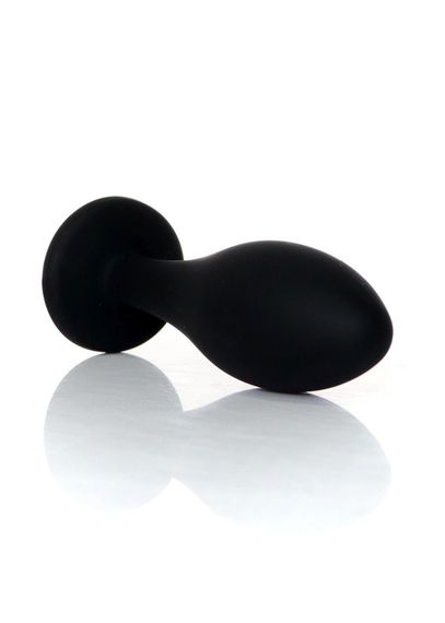 Анальна пробка - Jewellery Silicone Black Plug L Clear | Зображення 3