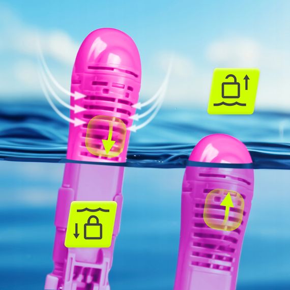 Маска для снорклінгу TSUNAMI Shark повнолицьова, дитяча Pink (P-5905973405430) | Зображення 3