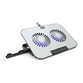 Підставка під ноутбук XSTRIKE XS-22, 10-17", 2*140mm 1200±10% RPM, корпус пластик+алюміній, 2xUSB 2.0, 357x262x30mm, RGB, Box Q20