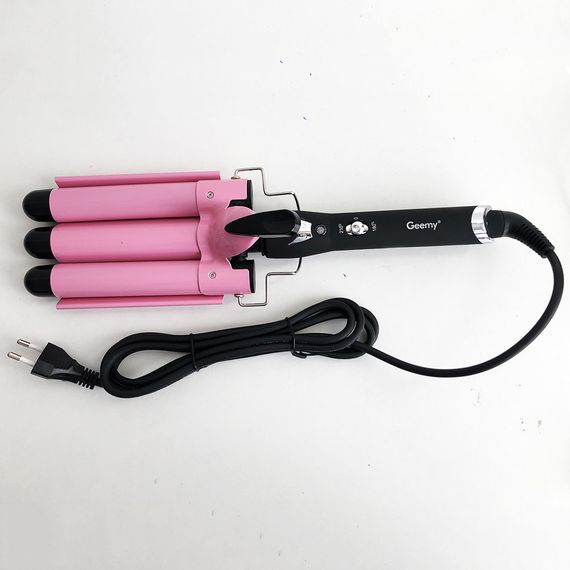Міні плойка гофре GEMEI GM-1956-25 потрійна, Прилад для завивки волосся, ZG-432 Автоматична плойка | Зображення 4