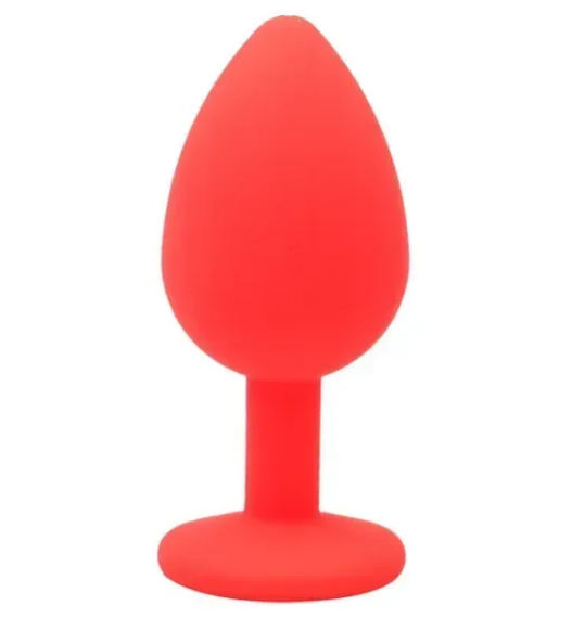 Силиконовая анальная пробка с кристаллом SKN KSIL-04S ( размер S ) sexstyle | Зображення 5