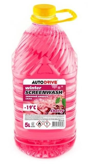 AUTO DRIVE Омивач зимовий WINTER SCREEN WASH CHERRY -19 °С, ПЕТ 5л. AD0142