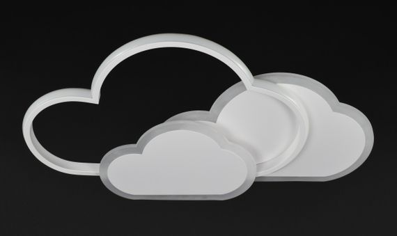 Люстра світлодіодна стельова LED світильник для квартири на стелю лед 27321 Білий 6х32х55 см. | Зображення 1