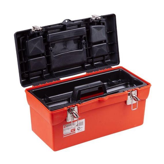 Ящик для інструментів з металевими замками 16" 396*216*164 мм INTERTOOL BX-1116 | Зображення 1