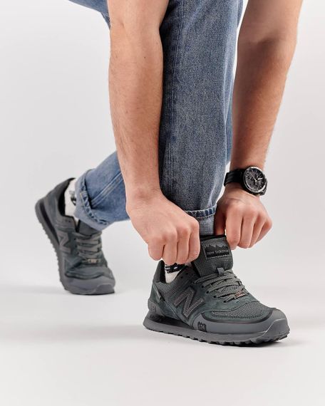 Кросівки чоловічі N3ew B3alan3ce 574 TP2 Dark Gray , В'єтнам | Зображення 4