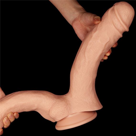 Подвійний фалоімітатор - King-Sized Realistic Mega Double Dildo 12" | Зображення 1