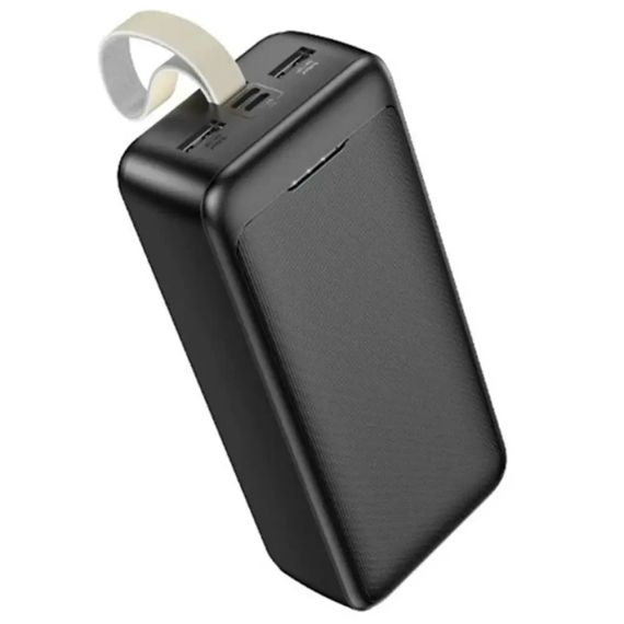 Повербанк Awei J111B 50000 mAh, 22.5W — портативний зовнішній акумулятор зі швидким заряджанням, 3 виходи, Li-Pol, чорний | Зображення 2