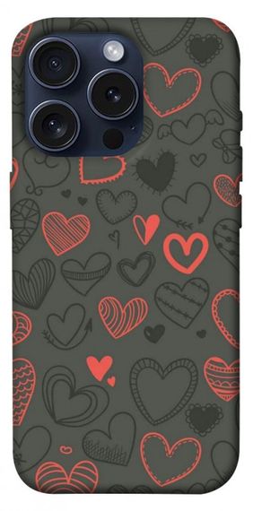 Чохол з картинкою Милі серця для Apple iPhone 15 Pro (6.1")