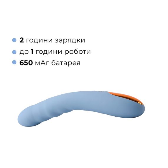 Смарт-вібратор з пульсацією Svakom Ava Neo Cornflower Blue, 15 режимів роботи, водонепроникний | Зображення 6