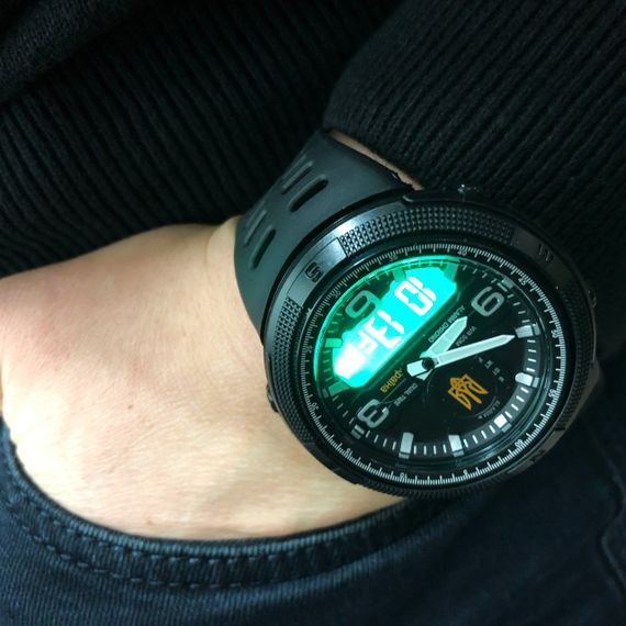 Водонепроникні годинники 50 м SKMEI 5561/1655BKWT, Армійські годинники протиударні BL-92 | Зображення 2