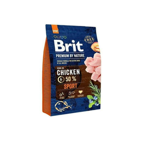 Сухой корм Brit Premium для взрослых собак с повышенной активностью с курицей 3 кг