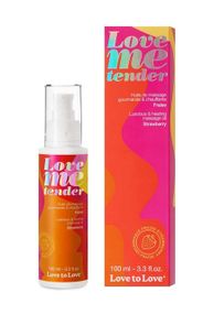 Массажное масло LOVE ME TENDER - MASSAGE OIL STRAWBERRY 100ML Sex Aura