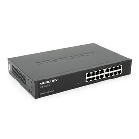 Коммутатор POE Mercury S116PS 15 портов POE 100Мбит + 1 порт Ethernet 100 Мбит