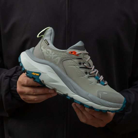 Кросівки демісезонні шкіряні Hoka GTX колір сірий | Зображення 7