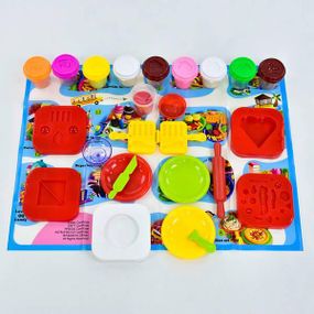 Набор теста для лепки 10 баночек Сендвич-Ланч с аксессуарами Sandwich Lunch