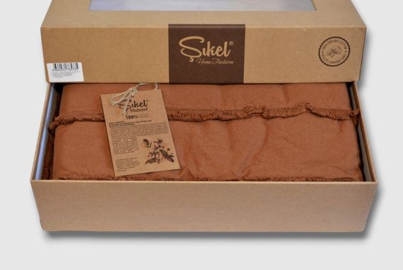 Постельное белье Sikel Stonewashed Soho Firfirli 200 х 220 см Tutun | Зображення 3