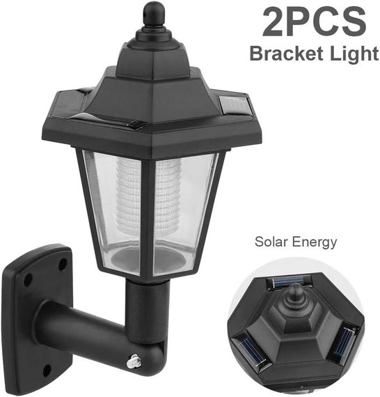 Вуличний настінний LED-світильник 26X-94 вологозахищений 2 шт чорний • Комплект садових світлодіодних світильників 26X-94 для фасаду, двору, тераси та дачі | Зображення 3
