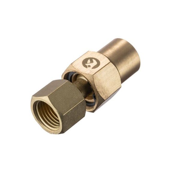 Шарнір поворотний, внутрішня різьба 1/4 "- 1/4", латунь INTERTOOL PT-2209 | Зображення 1