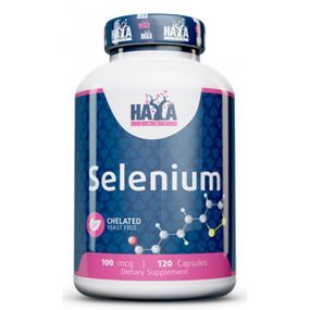 Селен Haya Labs Selenium Chelated - yeast free 100mcg 120 caps