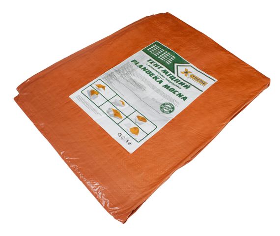Тент  120 гр/м.кв. 8м х 10м "ORANGE"тенты от дождя и ветра