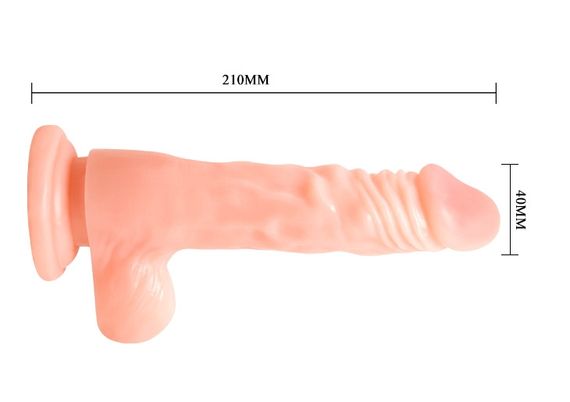 Вібратор на присосці BAILE - COCK 8,5'' BW-008071A Sex Aura | Зображення 5