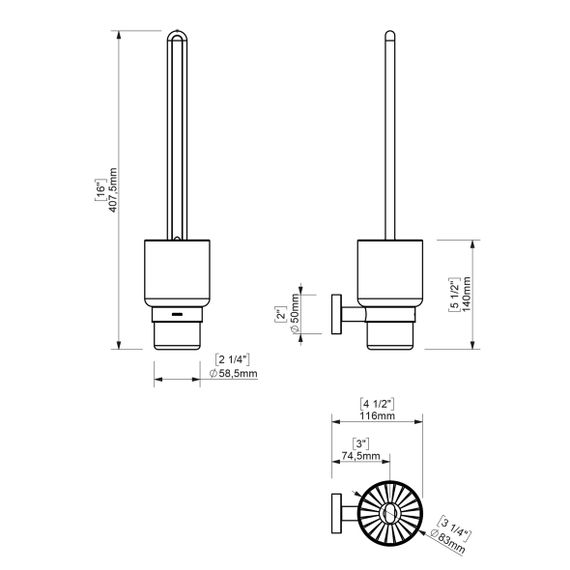 Йоржик настінний Sonia ASTRAL BLACK 195701 (000026854) | Зображення 1