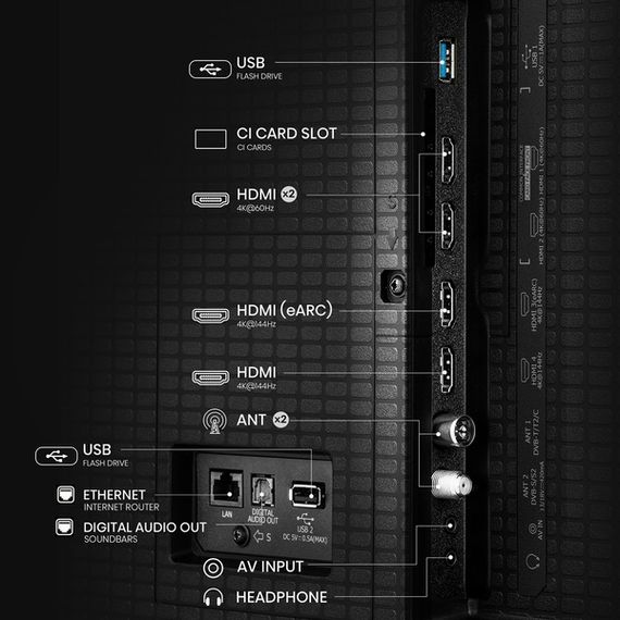 LED-телевізор Hisense 50E8Q | Зображення 4