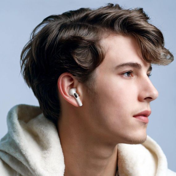 Бездротові навушники HOCO EW72 Soar true wireless ANC Noise Reduction touch screen BT headset White | Зображення 7