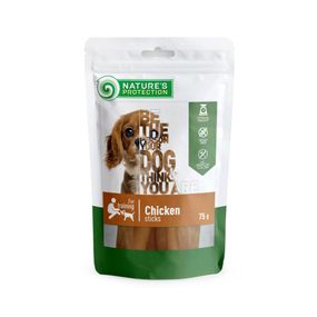 Стіки з курки Nature's Protection snack for dogs chicken sticks 75 гр