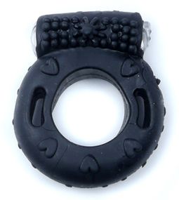 Эрекционное вибро кольцо BOSS Vibrating Cock Ring Black, BS6700042 Sex Aura