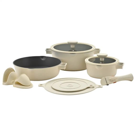 Набор посуды Pepper Creamy Cheef PR-2503 10 предметов кремовый
