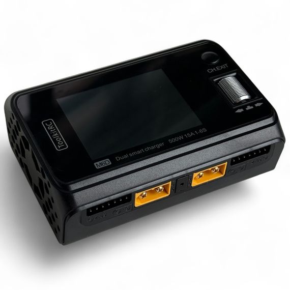 Зарядное устройство ToolkitRC M6D 500W 15A 1-6S с блоком питания ToolkitRC ADP100 100W 20V/5А, XT60 | Зображення 6