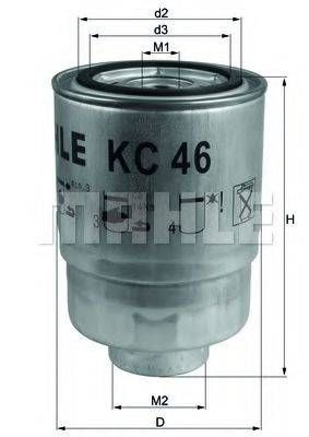 Фільтр палива MAHLE ORIGINAL KC46 на OPEL MONTEREY A (UBS_)