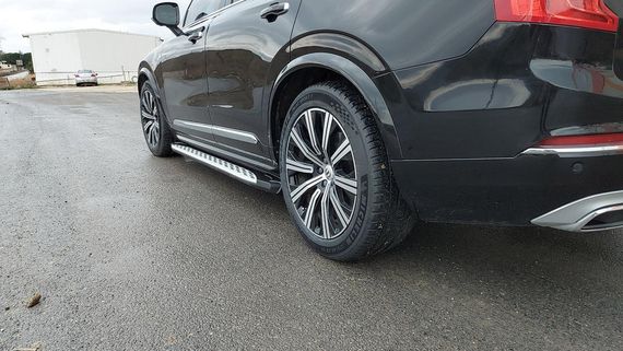 Боковые пороги Shining (2 шт., алюминий) для Volvo XC90 2015- гг | Зображення 2