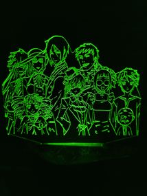Акриловый светильник-ночник Темный Дворецкий зеленый tty-n000850