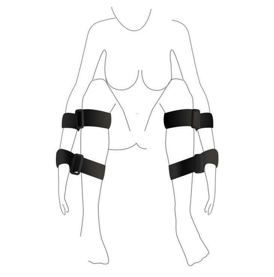 Набор для фиксации Art of Sex – BDSM Hands to feet Simple sexstyle | Зображення 1
