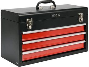 Ящик для інструменту металевий YATO Польша з 3-ма шуфлядами, 218х 300х 520 мм YT-08873