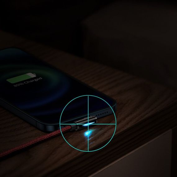 Кабель Baseus Legend Series Fast Charging Elbow Lightning 2.4A (2m), Червоний, 2.0 м | Зображення 3