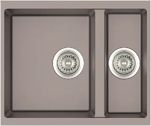 Кухонна мийка Fabiano Quadro 56x46x15 Beton 8221.301.0650