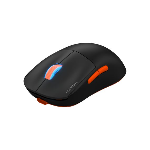Мишка Hator Quasar 2 Pro Wireless/Bluetooth/USB Black/Orange (HTM560BO) | Зображення 1