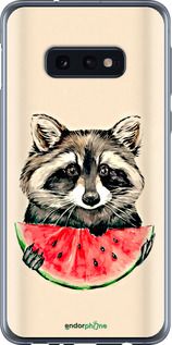 Чохол на Samsung Galaxy S10e Єнотик з кавуном "4605u-1646-2448"