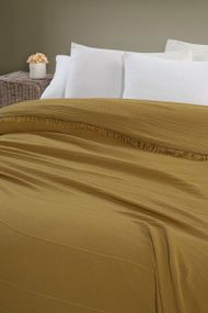 Муслиновое покрывало Sikel Izgi 220×240 Hardal