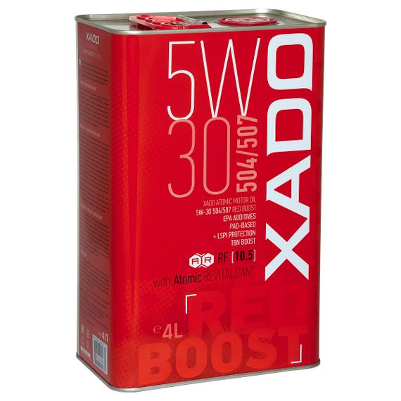 Синтетична олива XADO Atomic Oil 504/507 RED BOOST 5W-30  4л