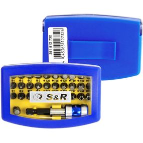 Набор бит S&amp;R насадок для скручивания 32шт + держатель (251512732)