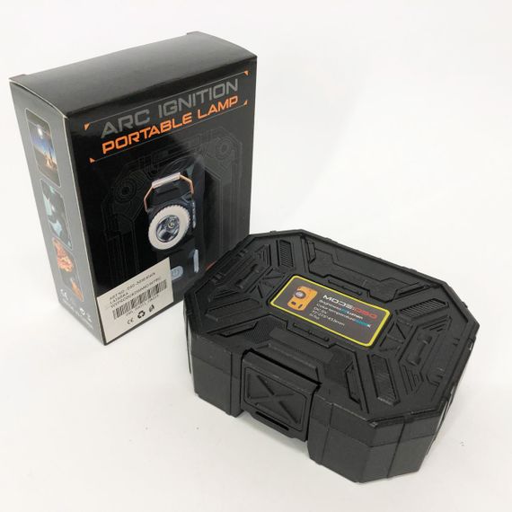 Багатофункціональний армійський ліхтар D50-SMD - індикація заряду, запальничка. Колір: чорний | Зображення 3