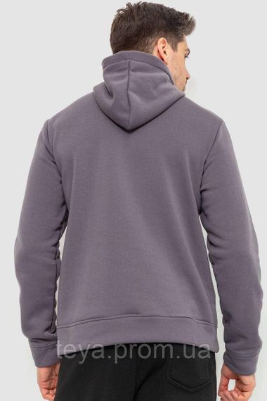 Худі чоловіче на флісі з капюшоном, колір сірий, розмір XXL FA_008409 | Зображення 3