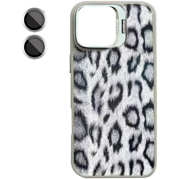 Чохол TPU+PC Wild Leopard with MagSafe and Lens для Apple iPhone 13 / 14 (6.1") Grey | Зображення 1